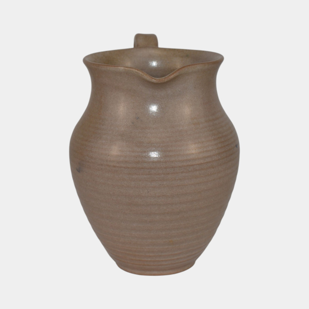 Marblehead Vintage Arts and Crafts Art Pottery Gray Ceramic Pitcher - Just Art Pottery