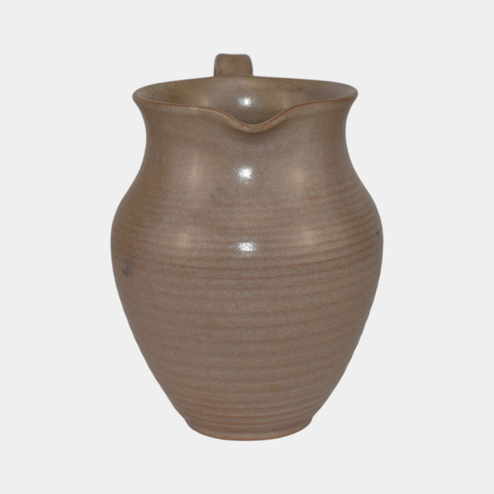 Marblehead Vintage Arts and Crafts Art Pottery Gray Ceramic Pitcher - Just Art Pottery