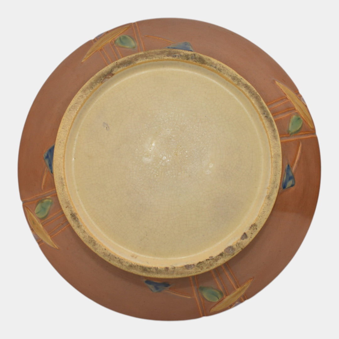 Roseville Futura Tan 1928 Vintage Art Pottery Ceramic Jardiniere Planter 616-8 - Just Art Pottery