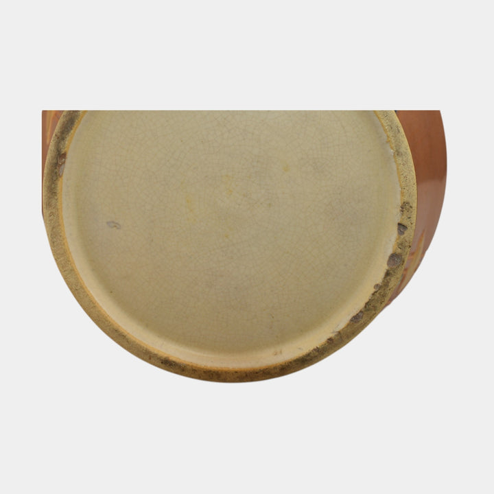 Roseville Futura Tan 1928 Vintage Art Pottery Ceramic Jardiniere Planter 616-8 - Just Art Pottery