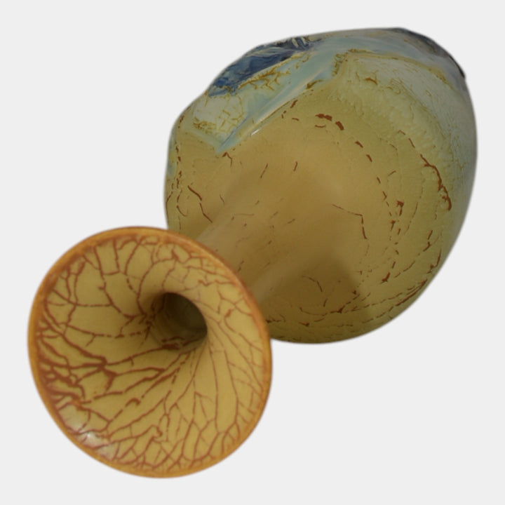 Ephraim Faience Experimental Hand Made Pottery Mermaid Ceramic Vase - Just Art Pottery