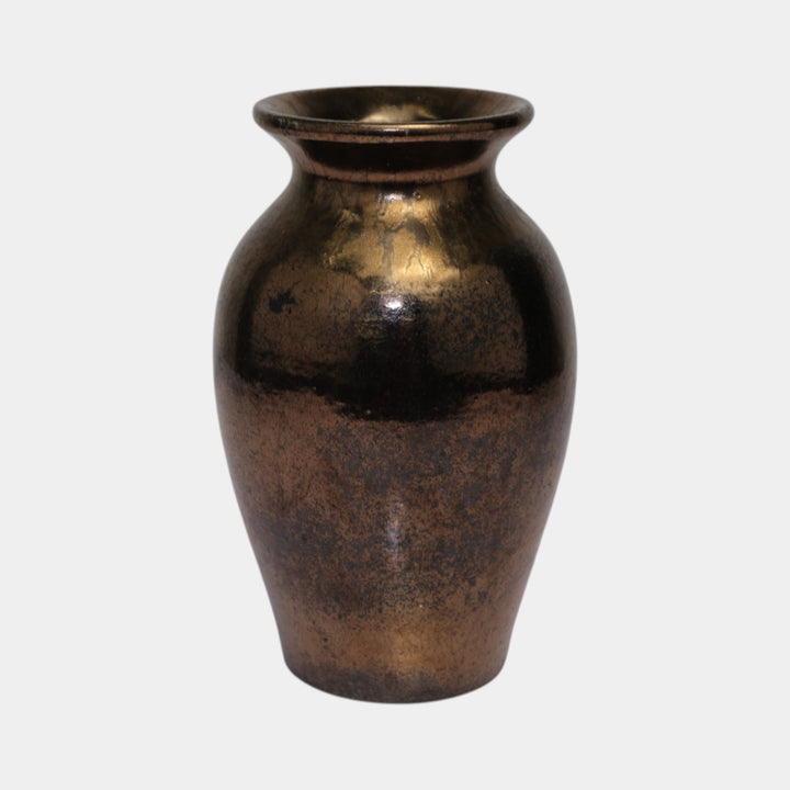 Broadmoor Colorado 1930s Art Pottery Metallic Glaze Baluster Vase Jonathan Hunt - Just Art Pottery