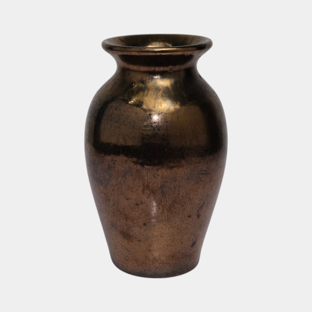 Broadmoor Colorado 1930s Art Pottery Metallic Glaze Baluster Vase Jonathan Hunt - Just Art Pottery