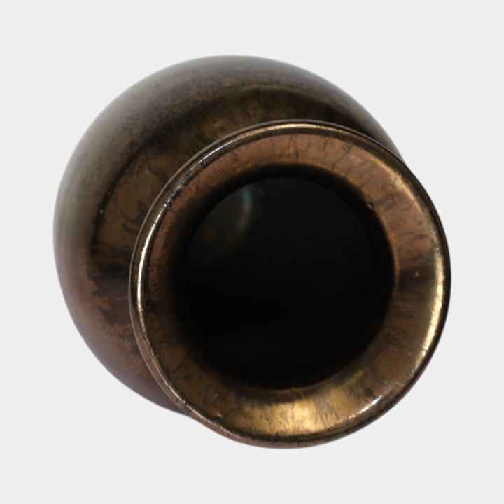 Broadmoor Colorado 1930s Art Pottery Metallic Glaze Baluster Vase Jonathan Hunt - Just Art Pottery