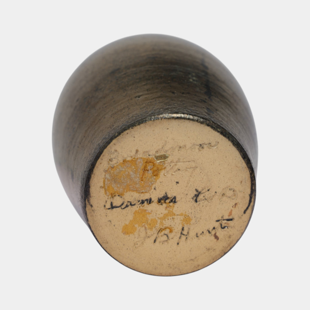 Broadmoor Colorado 1930s Art Pottery Metallic Glaze Baluster Vase Jonathan Hunt - Just Art Pottery