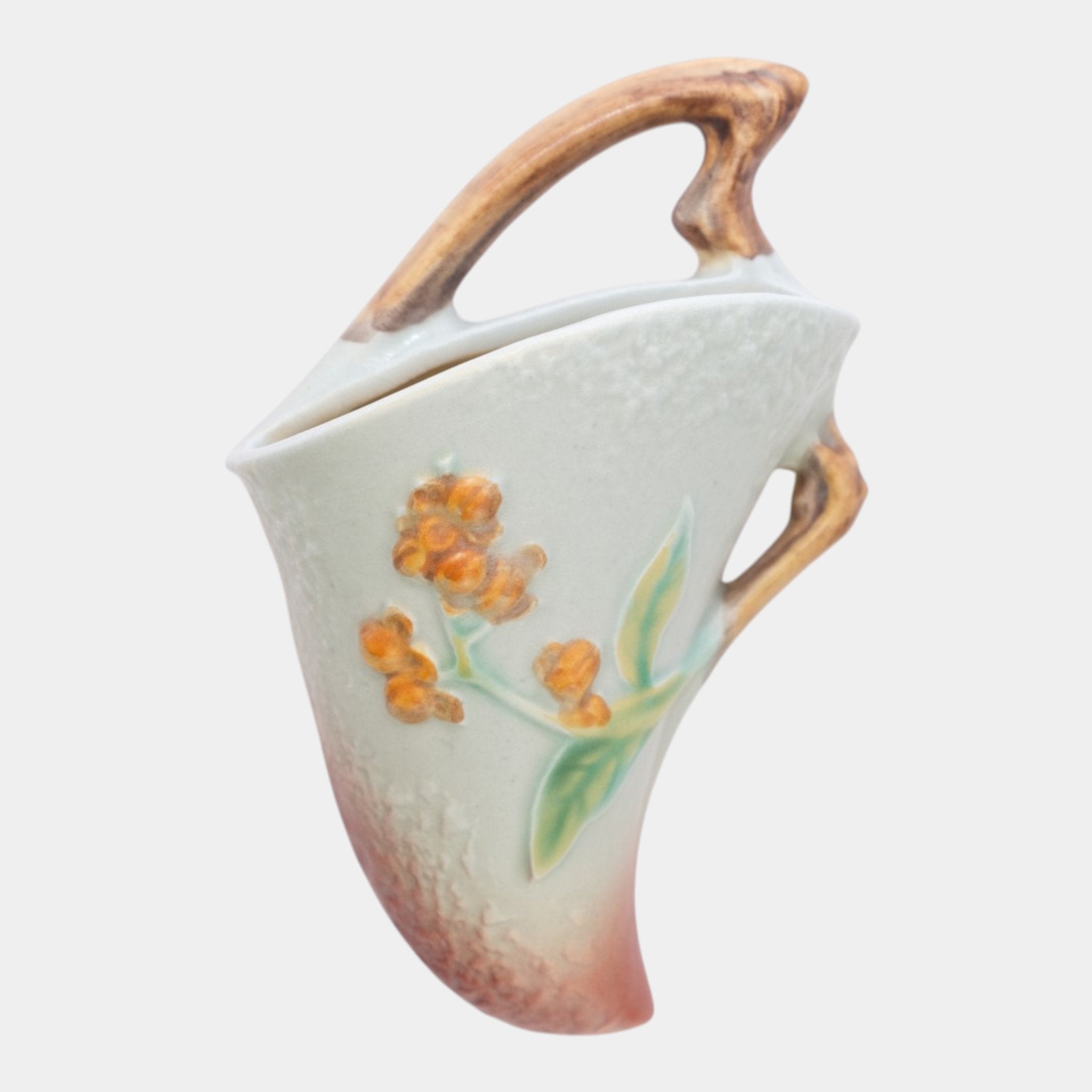 Roseville Bittersweet Gray 1951 Vintage Art Pottery Ceramic Wall