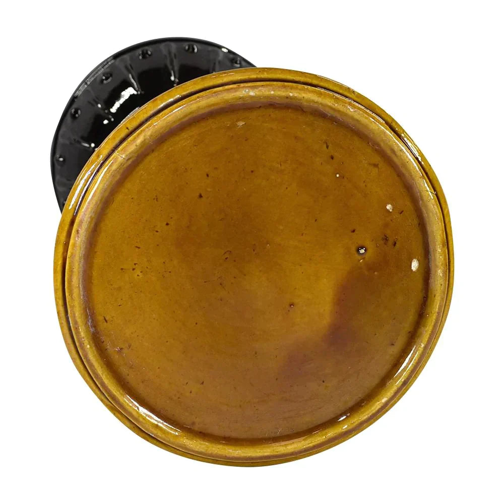 Roseville Blended Majolica Early 1900s Art Pottery Lily Jardiniere Pedestal 537 - Just Art Pottery