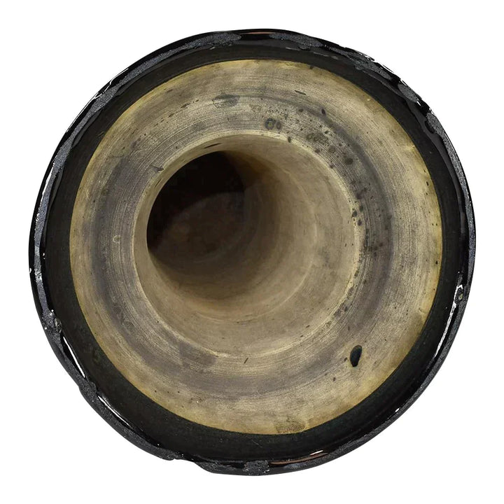 Roseville Blended Majolica Early 1900s Art Pottery Lily Jardiniere Pedestal 537 - Just Art Pottery