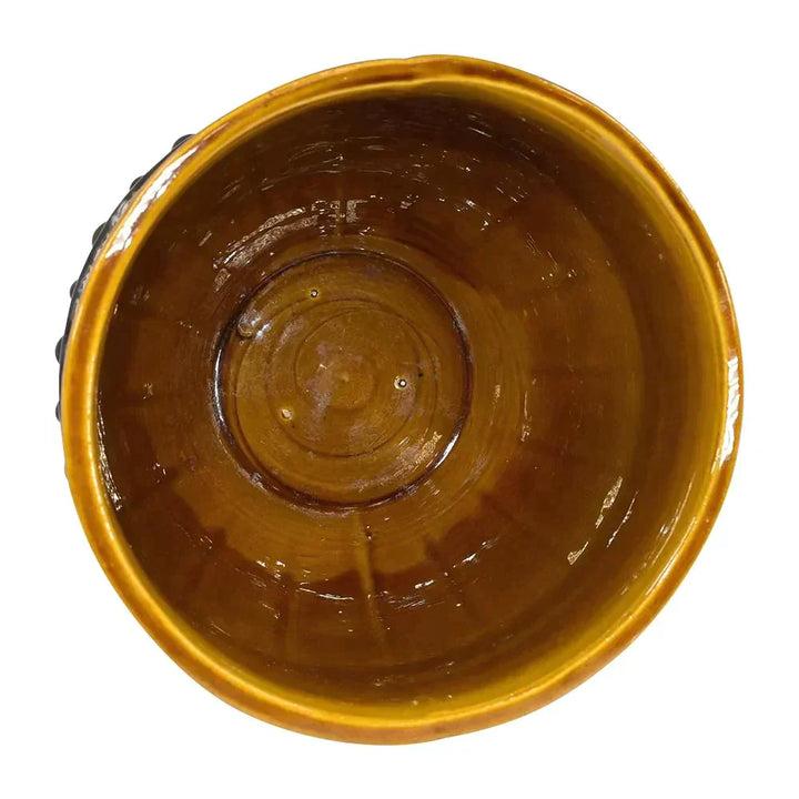 Roseville Blended Majolica Early 1900s Art Pottery Lily Jardiniere Pedestal 537 - Just Art Pottery