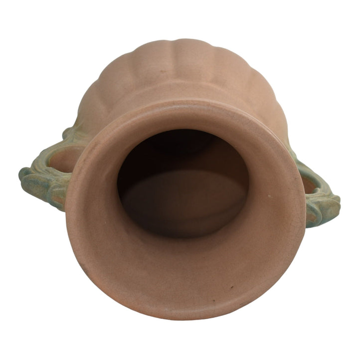 McCoy 1932 Mid Century Modern Art Pottery Matte Brown Large Ceramic Vase 45 - Just Art Pottery