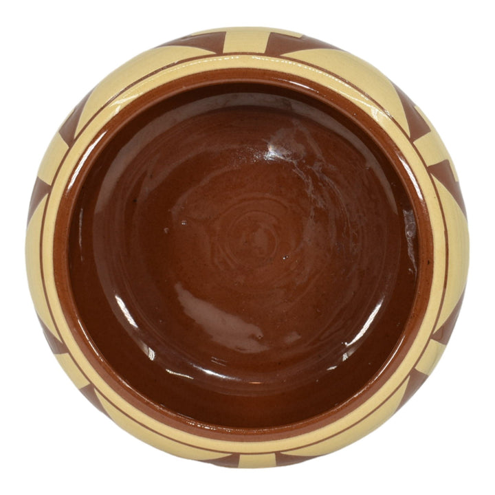 Pine Ridge Sioux Dakota Art Pottery Hand Made Native American Bowl Cottier - Just Art Pottery
