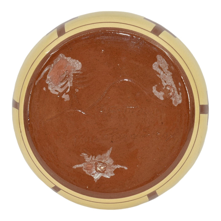 Pine Ridge Sioux Dakota Art Pottery Hand Made Native American Bowl Cottier - Just Art Pottery