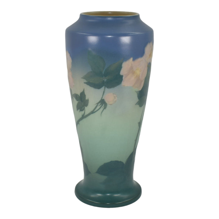 Rookwood 1924 Vintage Arts And Crafts Pottery Floral Ceramic Vase 1356C Diers