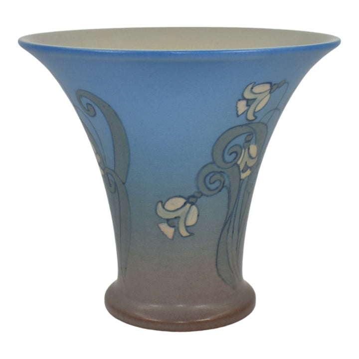 Rookwood 1923 Vintage Arts And Crafts Pottery Blue Ceramic Vase 2264E McDonald
