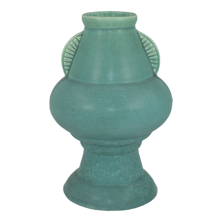 Amaco American Art Clay 1930s Vintage Art Deco Pottery Green Ceramic Vase 51