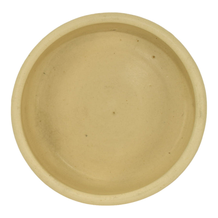 Weller Roma 1910-20s Vintage Art Pottery Ivory Ceramic Bowl
