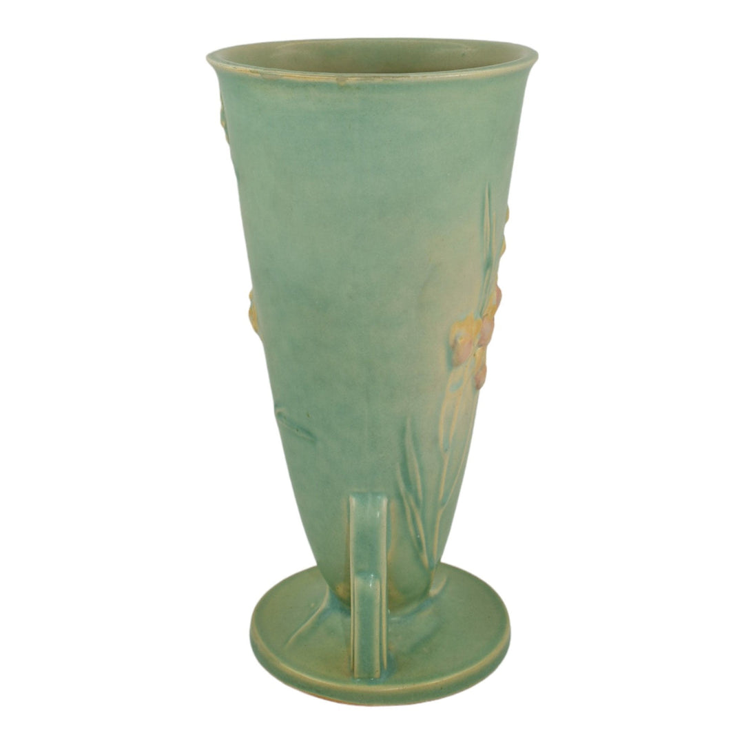 Roseville Ixia Green 1937 Vintage Art Deco Pottery Ceramic Vase 859-9