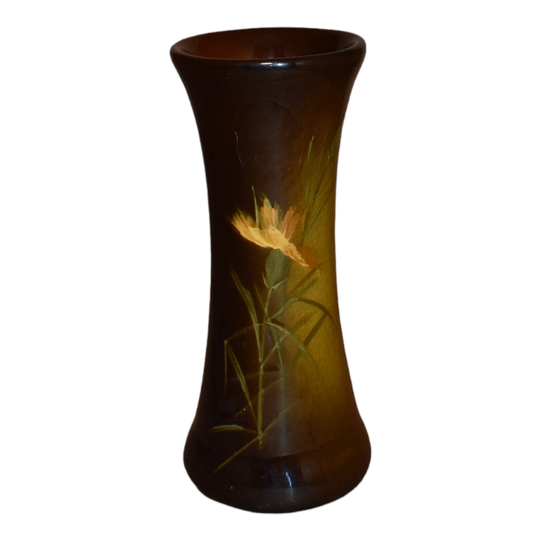 Owens Utopian Early 1900s Art Pottery Standard Glaze Carnation Ceramic Vase 942