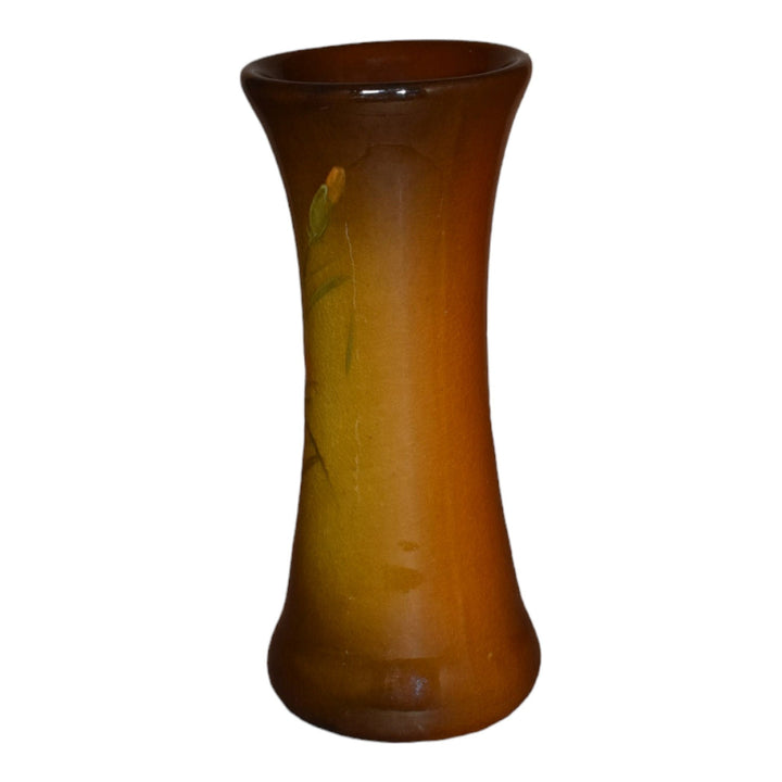 Owens Utopian Early 1900s Art Pottery Standard Glaze Carnation Ceramic Vase 942