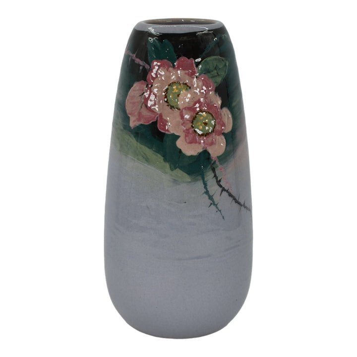 Weller Eocean Late Line 1898-1918 Art Pottery Hand Painted Ceramic Flower Vase