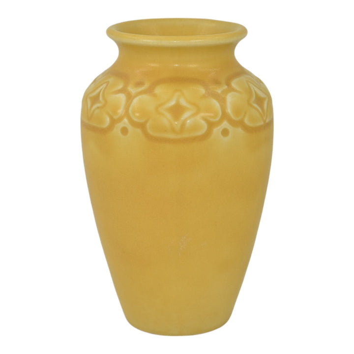Rookwood 1922 Vintage Arts And Crafts Pottery Matte Yellow Ceramic Vase 2109