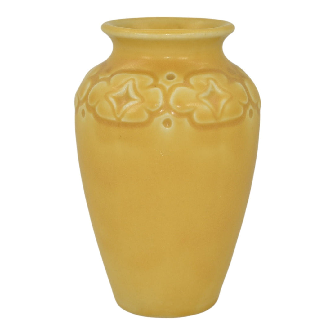 Rookwood 1922 Vintage Arts And Crafts Pottery Matte Yellow Ceramic Vase 2109