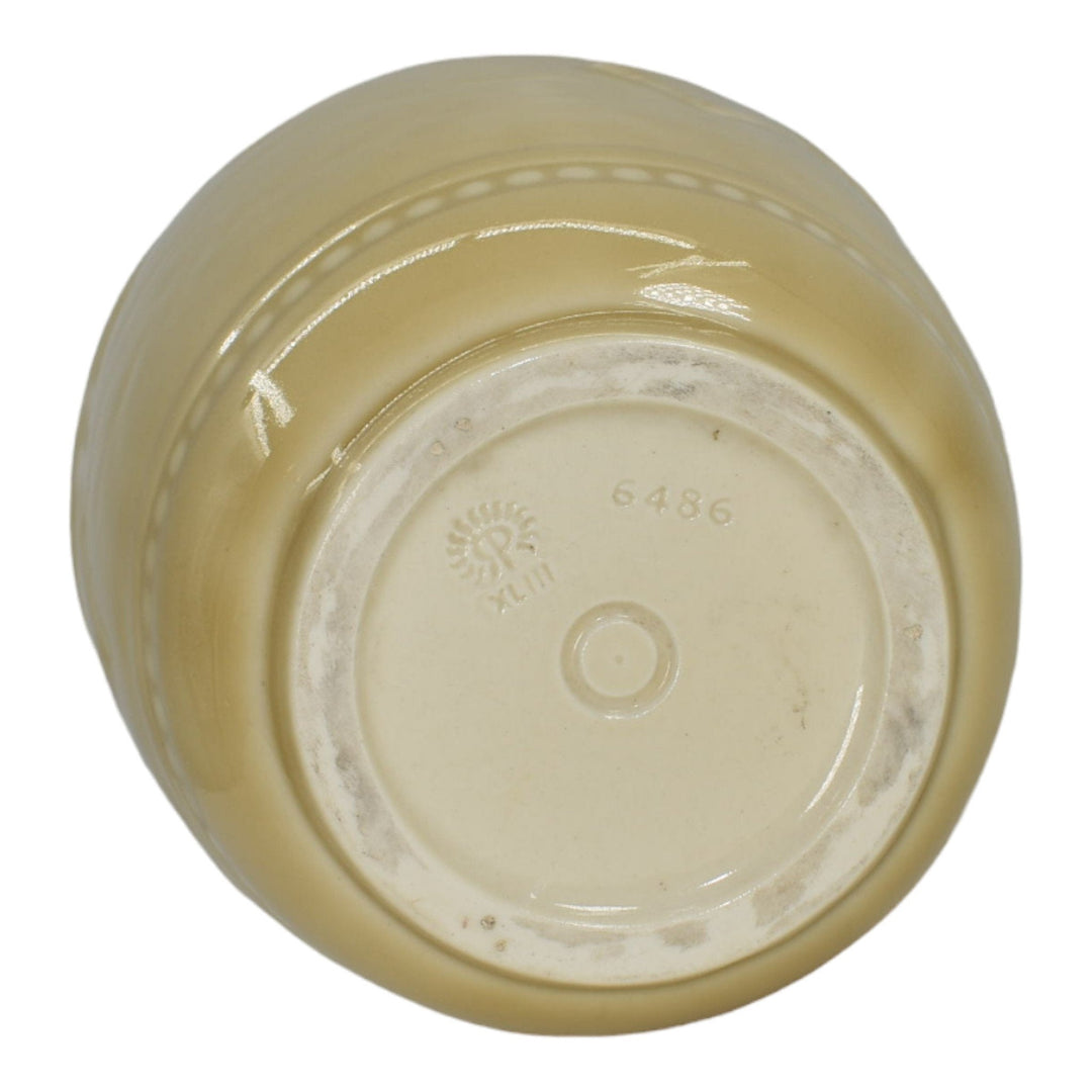 Rookwood 1948 Mid Century Modern Pottery Birds In Flight Tan Porcelain Vase 6486 - Just Art Pottery