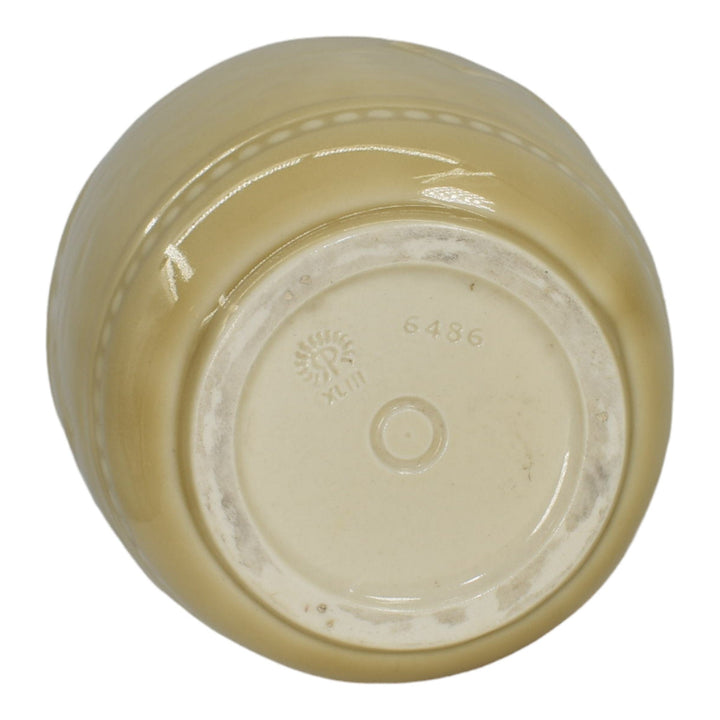 Rookwood 1948 Mid Century Modern Pottery Birds In Flight Tan Porcelain Vase 6486 - Just Art Pottery