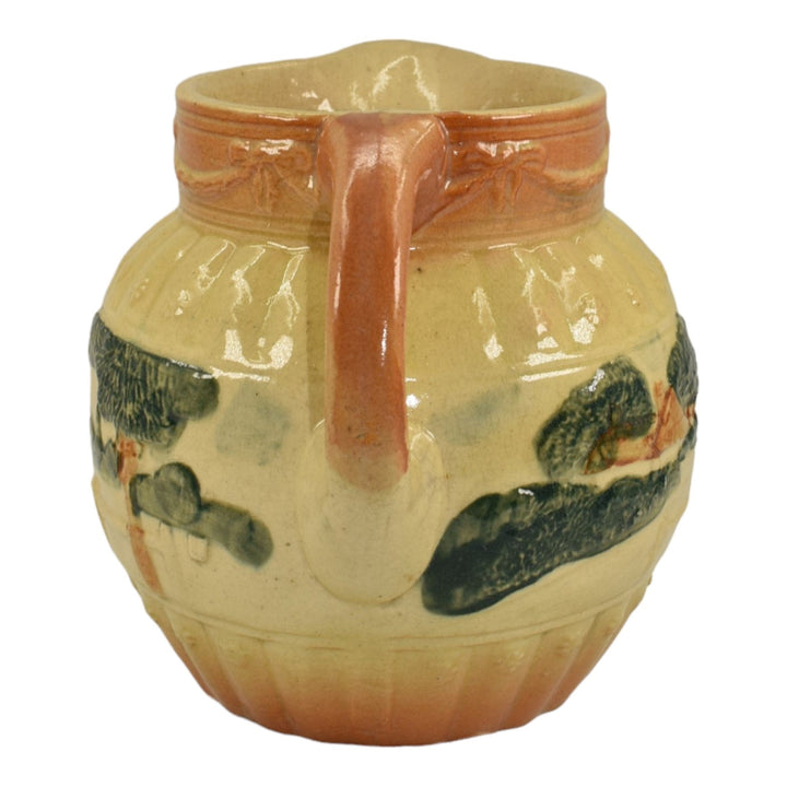 Roseville Early Ware 1910-16 Vintage Art Pottery Ceramic Landscape Pitcher - Just Art Pottery