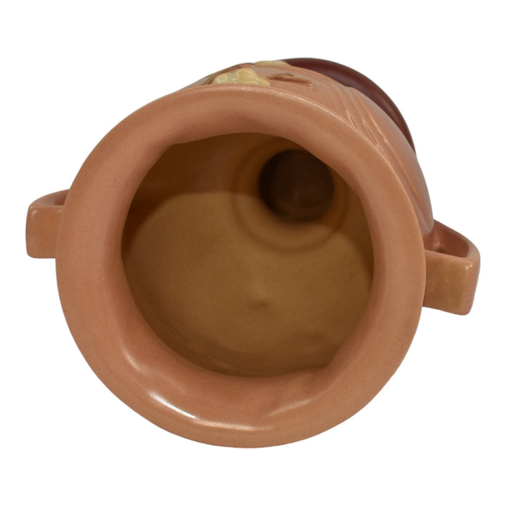 Roseville Snowberry Pink 1947 Mid Century Modern Pottery Ceramic Urn Vase 1UR-8 - Just Art Pottery