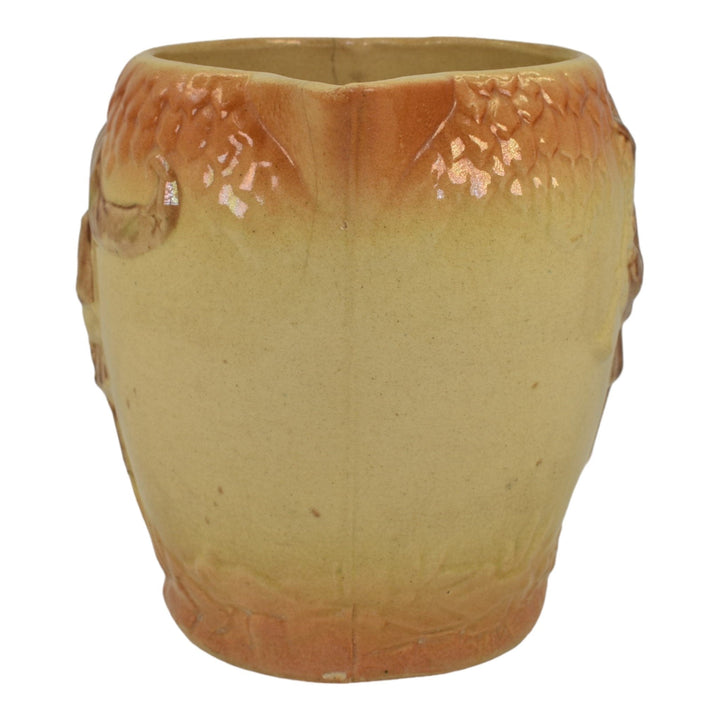 Roseville Early Ware 1910-16 Vintage Pottery Brown Stoneware Pitcher The Boy - Just Art Pottery