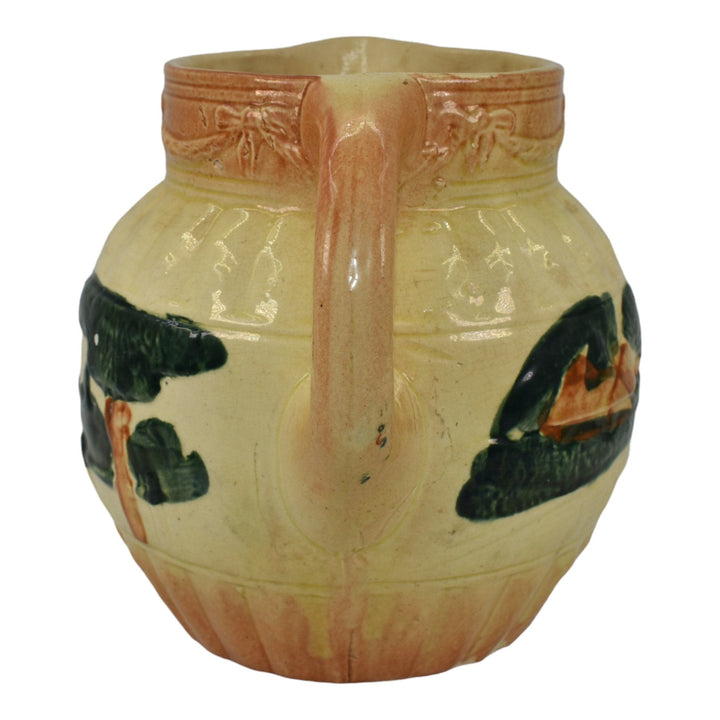 Roseville Early Ware 1910-16 Vintage Art Pottery Ceramic Landscape Pitcher - Just Art Pottery