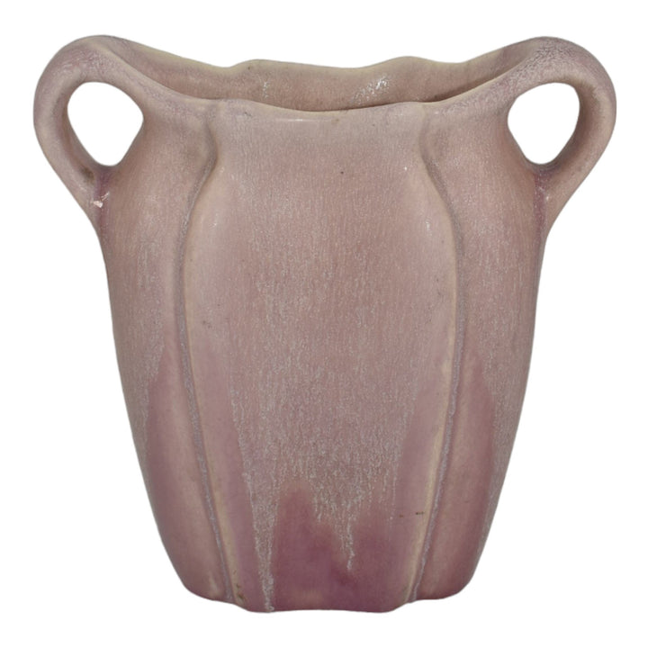 Muncie 1920s Vintage Art Deco Pottery Purple Ceramic Pillow Vase TA 192-6 - Just Art Pottery