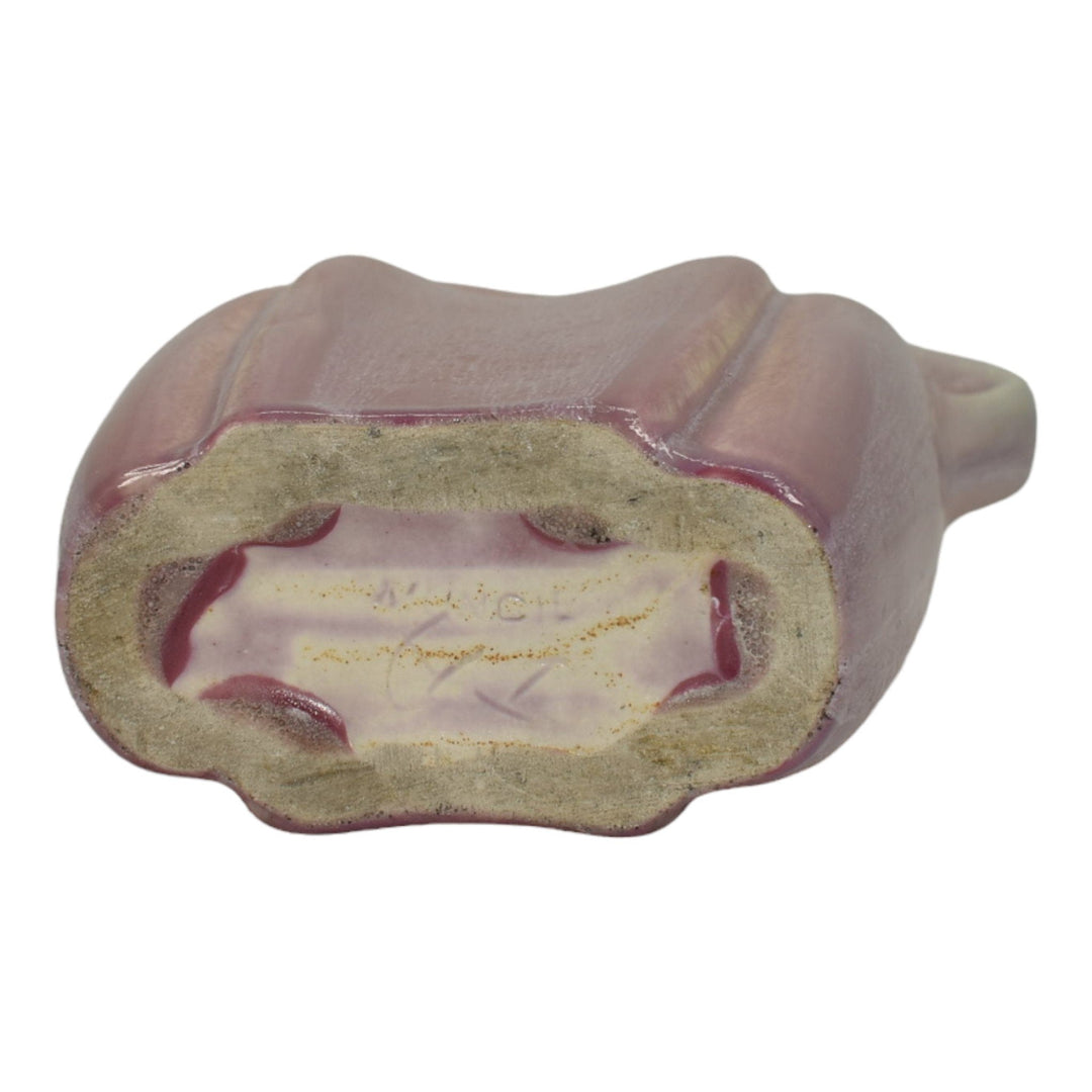 Muncie 1920s Vintage Art Deco Pottery Purple Ceramic Pillow Vase TA 192-6 - Just Art Pottery