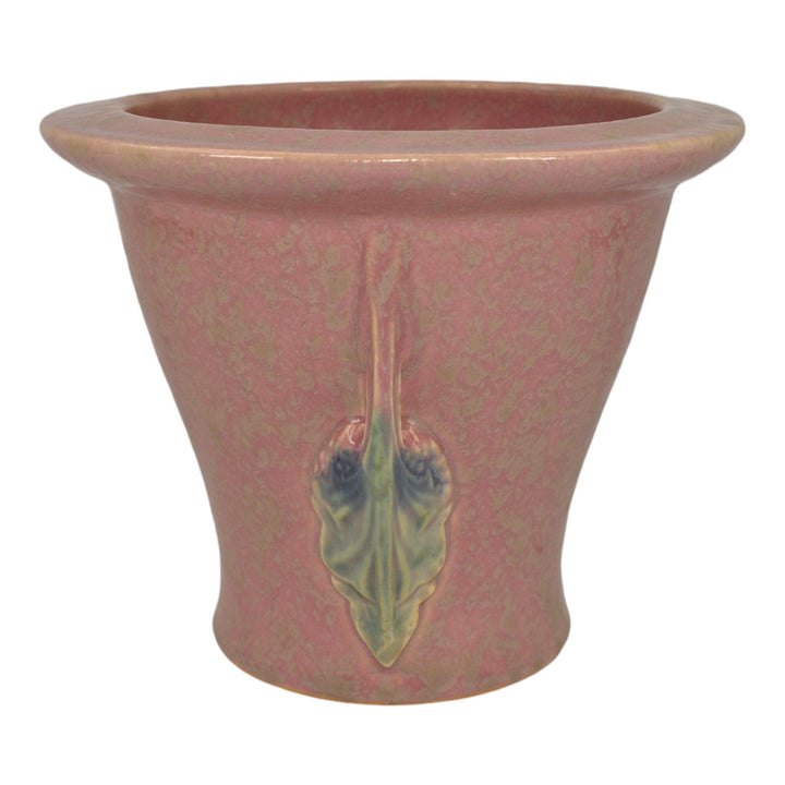 Roseville Tuscany Pink 1927 Vintage Art Deco Pottery Ceramic Flower Pot Planter - Just Art Pottery