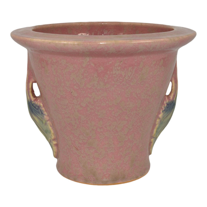 Roseville Tuscany Pink 1927 Vintage Art Deco Pottery Ceramic Flower Pot Planter - Just Art Pottery