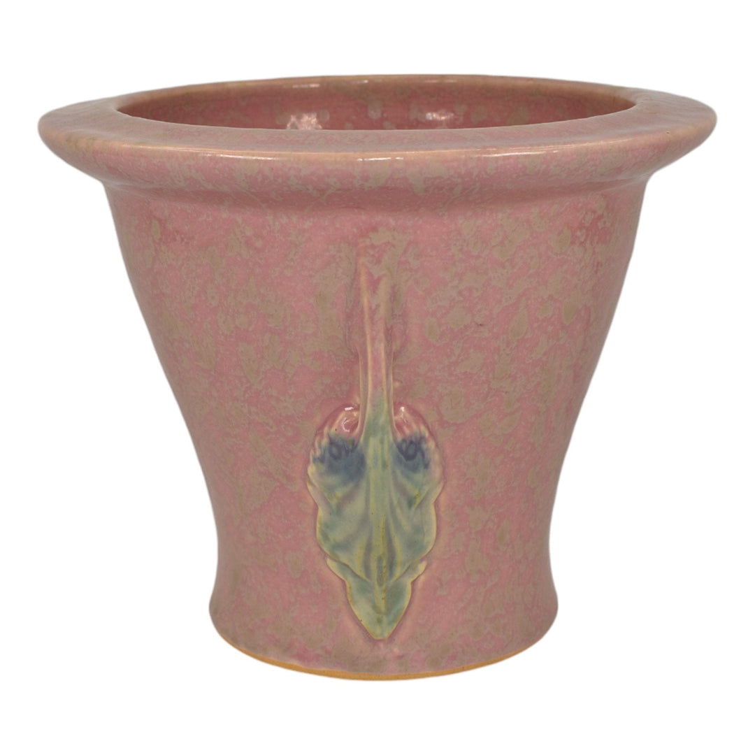 Roseville Tuscany Pink 1927 Vintage Art Deco Pottery Ceramic Flower Pot Planter - Just Art Pottery