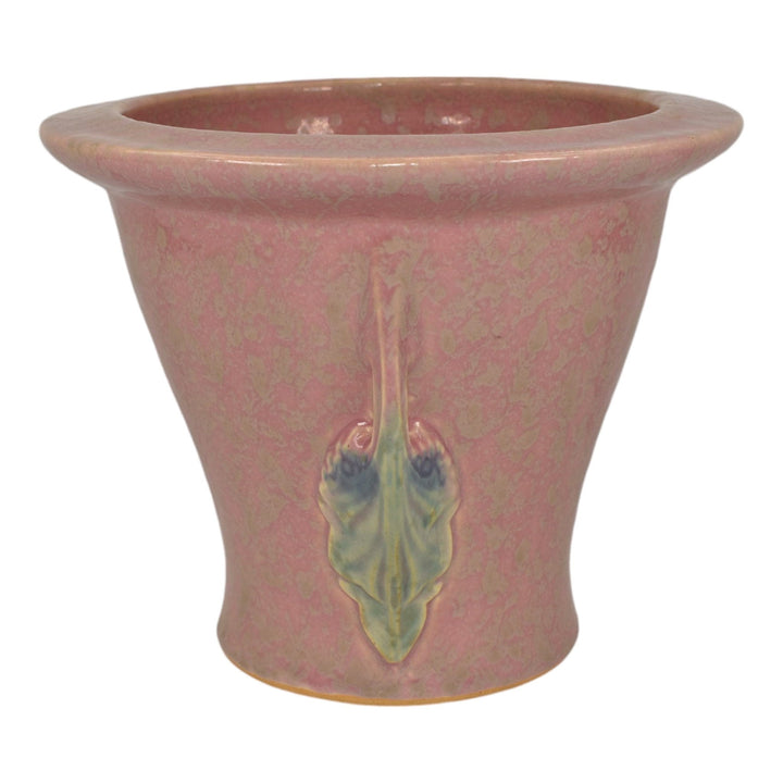 Roseville Tuscany Pink 1927 Vintage Art Deco Pottery Ceramic Flower Pot Planter - Just Art Pottery