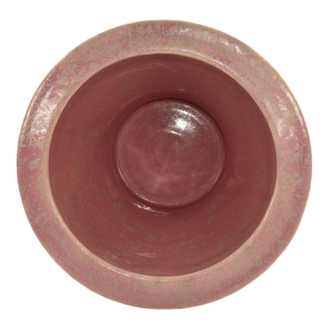 Roseville Tuscany Pink 1927 Vintage Art Deco Pottery Ceramic Flower Pot Planter - Just Art Pottery