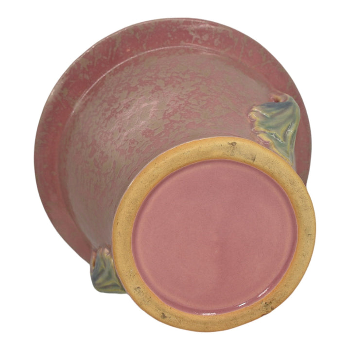 Roseville Tuscany Pink 1927 Vintage Art Deco Pottery Ceramic Flower Pot Planter - Just Art Pottery