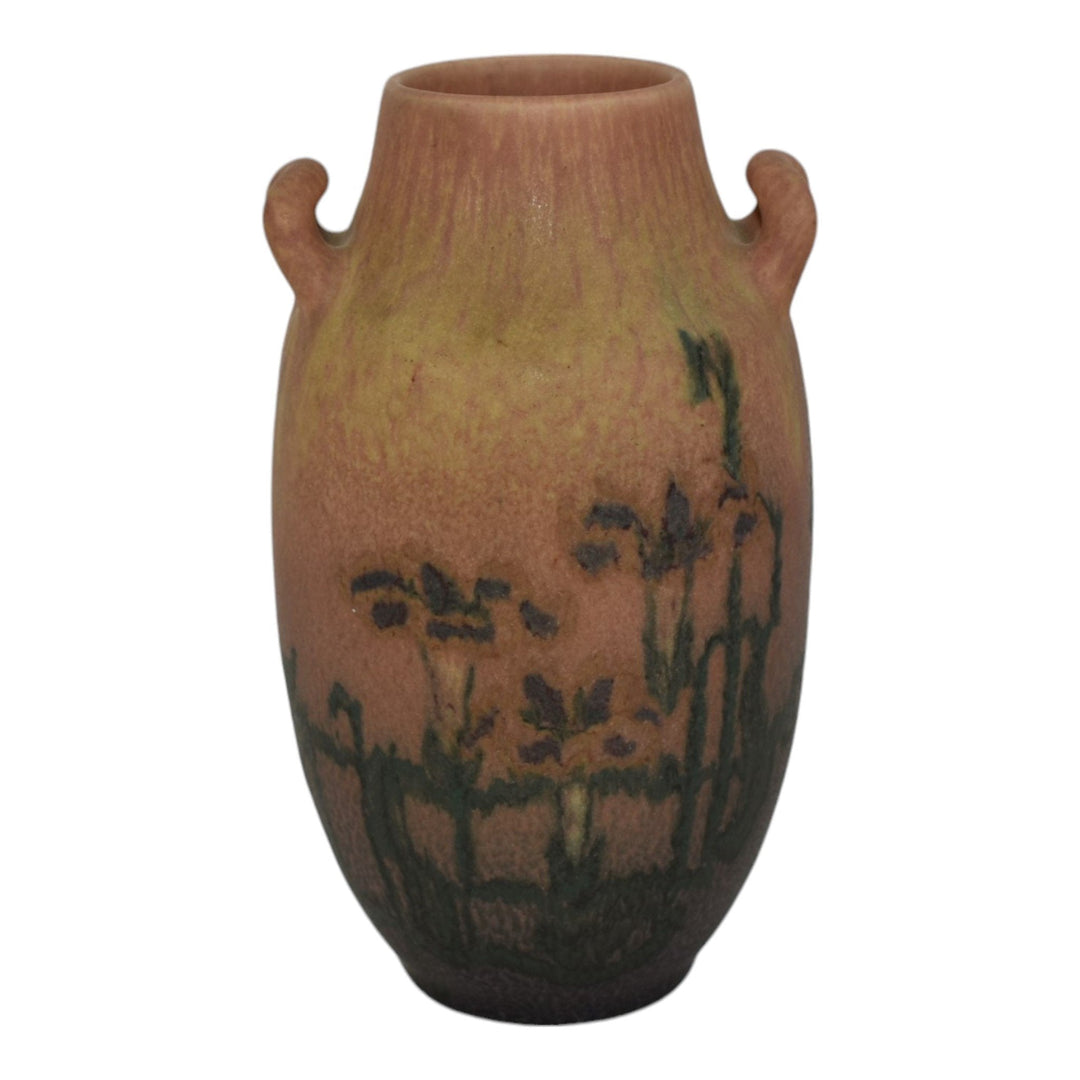 Rookwood 1922 Vintage Art Pottery Floral Vellum Ceramic Vase 77C McDonald - Just Art Pottery
