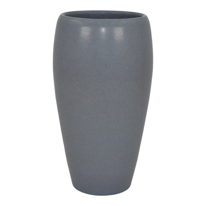 Marblehead Vintage Arts and Crafts Pottery Classically Shaped Gray Vase Shape 15 - Just Art Pottery