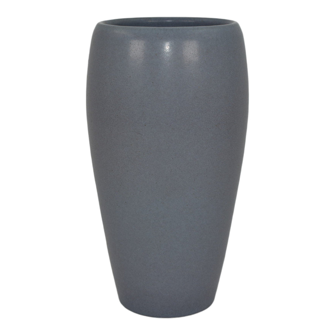 Marblehead Vintage Arts and Crafts Pottery Classically Shaped Gray Vase Shape 15 - Just Art Pottery