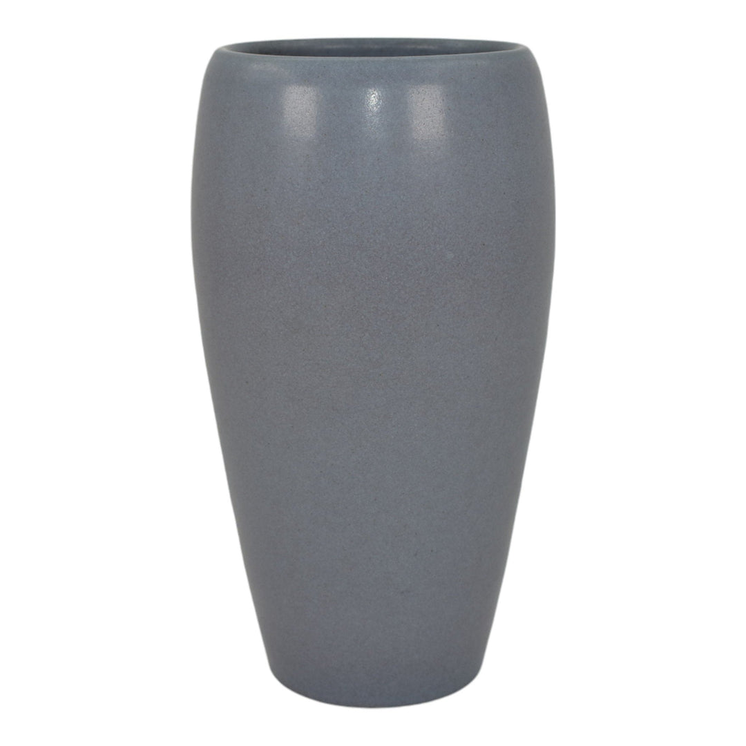 Marblehead Vintage Arts and Crafts Pottery Classically Shaped Gray Vase Shape 15 - Just Art Pottery