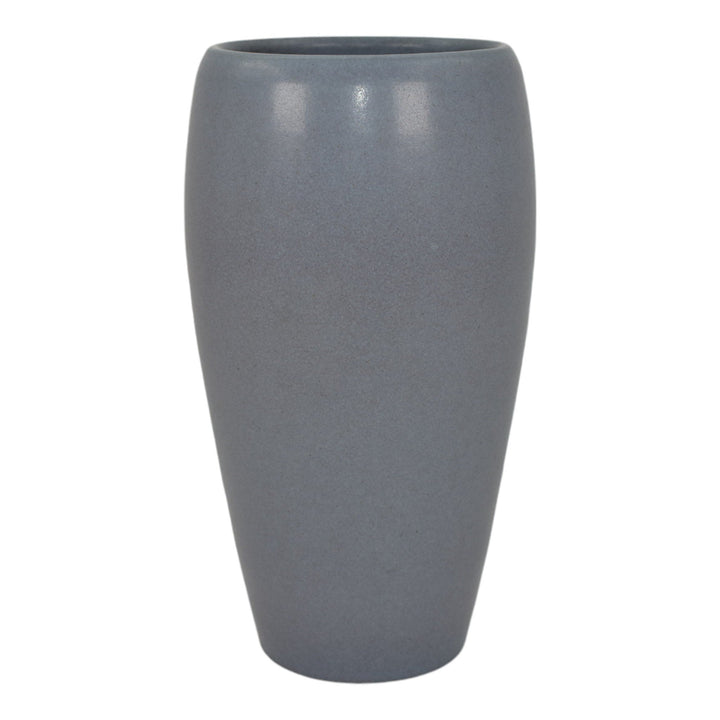 Marblehead Vintage Arts and Crafts Pottery Classically Shaped Gray Vase Shape 15 - Just Art Pottery