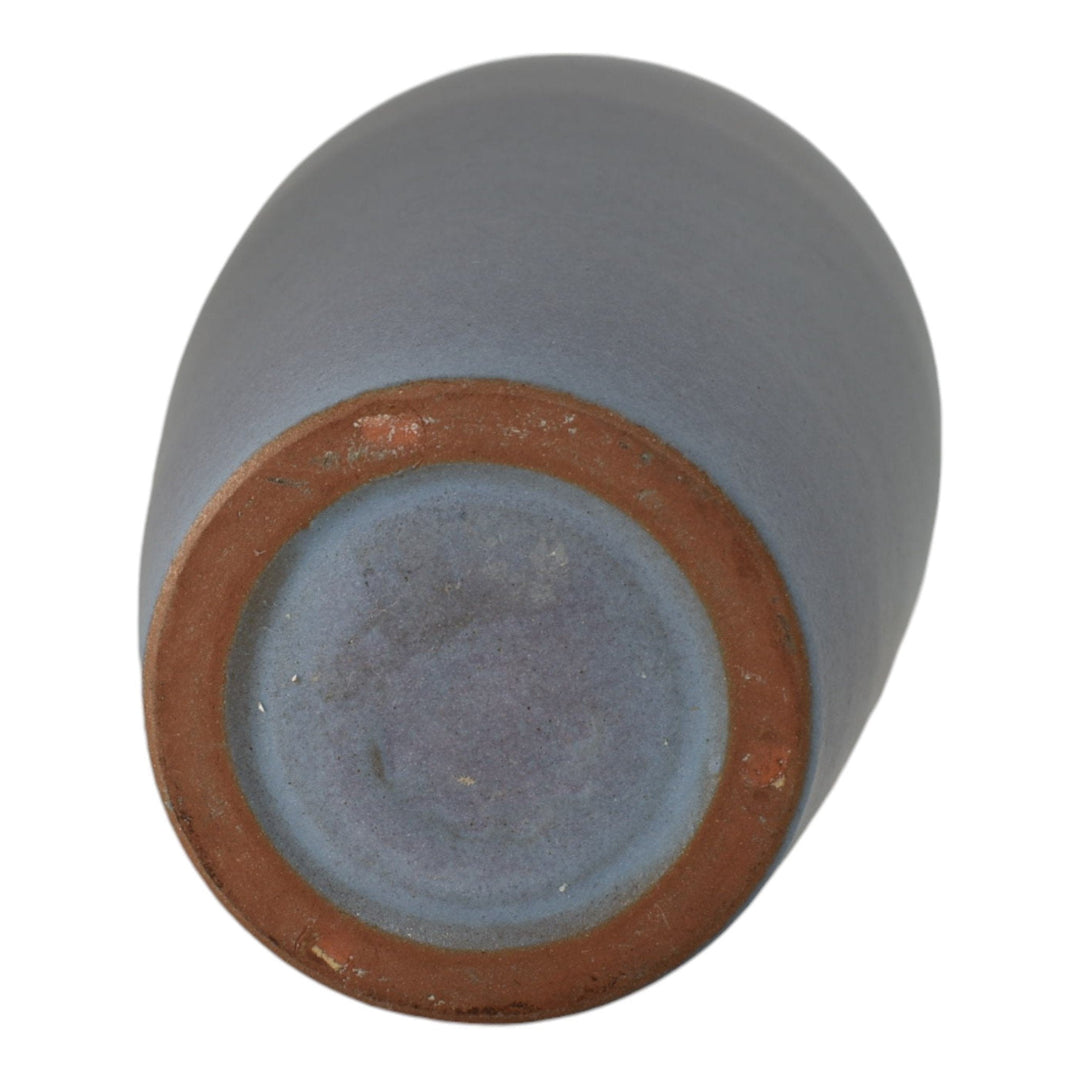 Marblehead Vintage Arts and Crafts Pottery Classically Shaped Gray Vase Shape 15 - Just Art Pottery