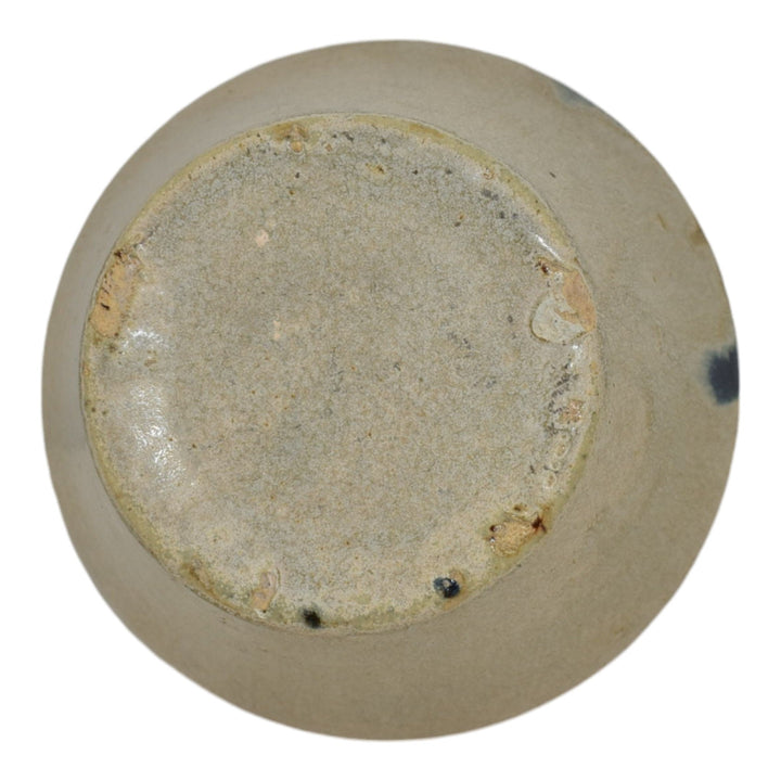 Zanesville Stoneware 1930s Vintage Art Deco Pottery Blue Zasko Ceramic Vase 18 - Just Art Pottery