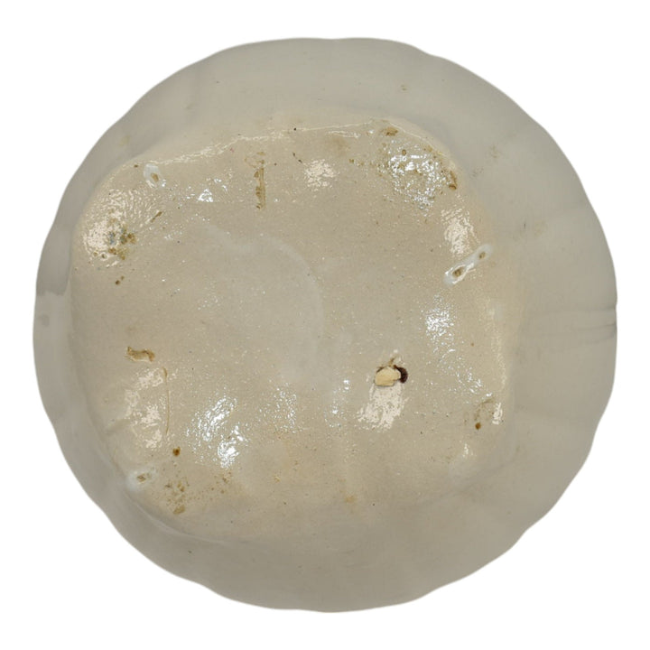 Zanesville Stoneware 1930s Vintage Art Pottery White Ceramic Bowl - Just Art Pottery