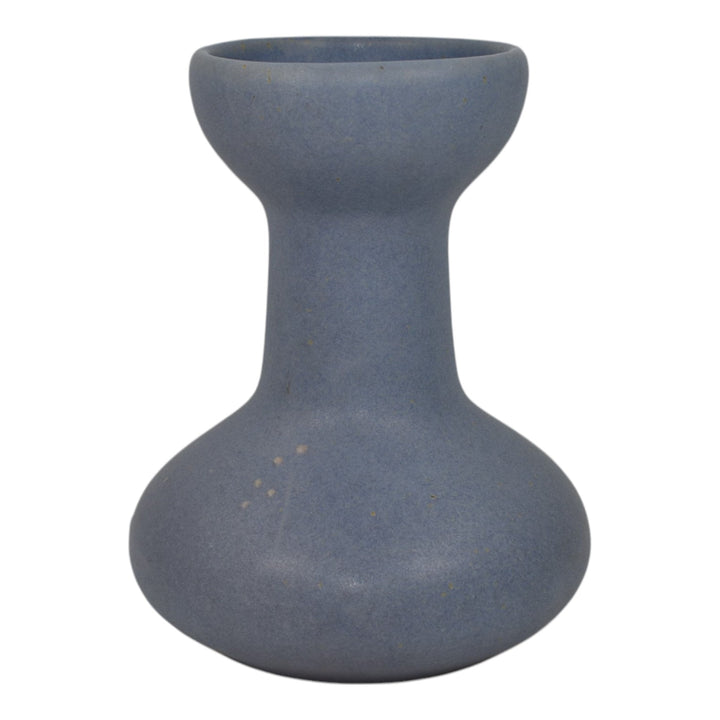 Zanesville Stoneware 1930s Vintage Art Deco Pottery Matte Purple Ceramic Vase 60 - Just Art Pottery