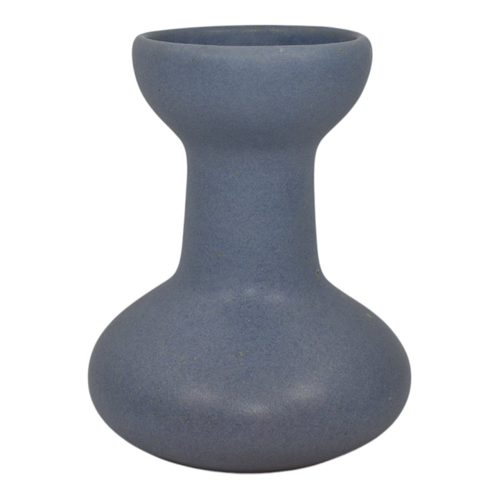 Zanesville Stoneware 1930s Vintage Art Deco Pottery Matte Purple Ceramic Vase 60 - Just Art Pottery